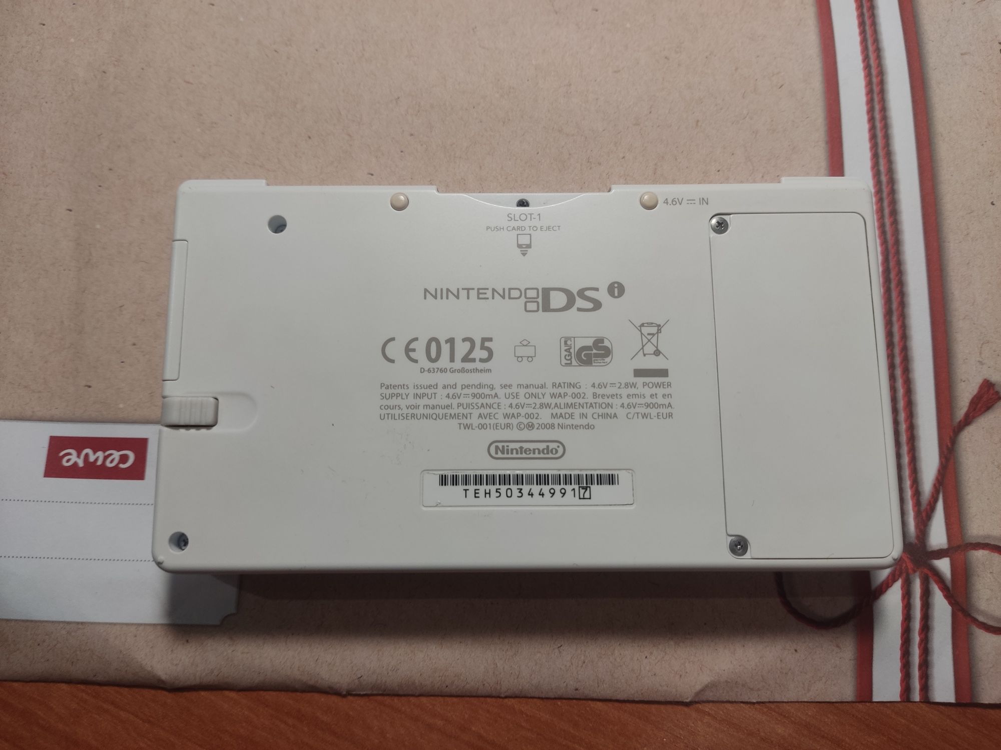 Nintendo DSi – biały – białe paski na ekranie