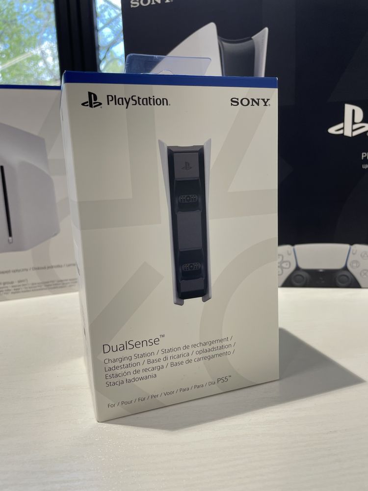 НОВА Sony Playstation 5/джойстик Dualsense5/бездротова зарядна станція