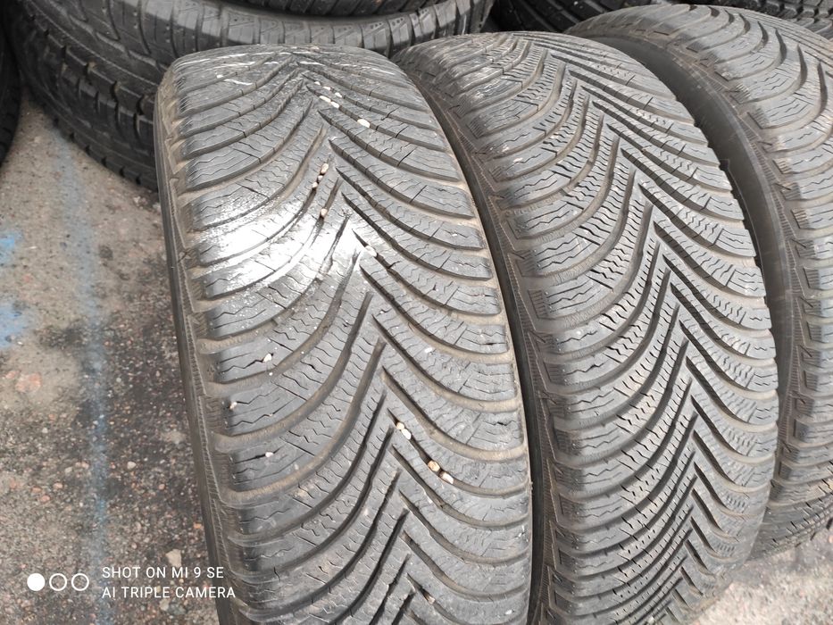 зимняя резина  205/60/16 Michelin Alpin5.2019г.7+мм.6+мм.