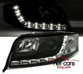 Reflektory Lampy przód AUDI A6 C5 01-04 DAYLINE LED czarne