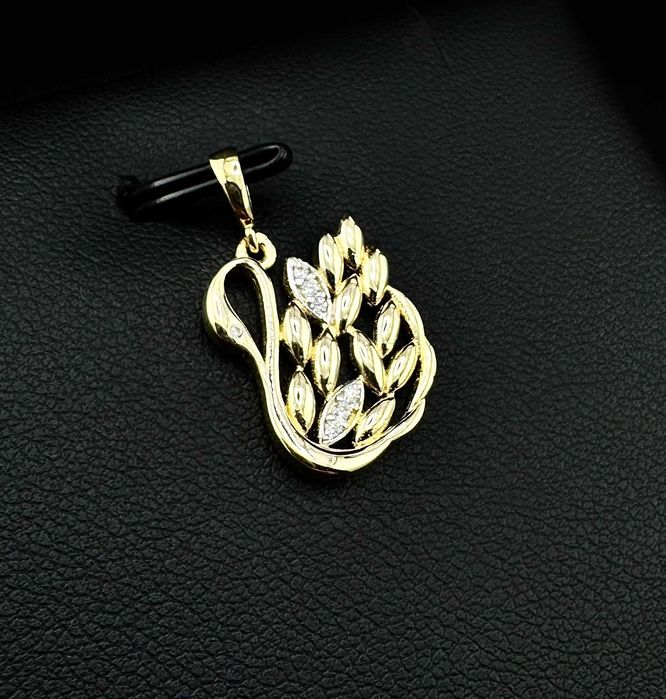 Złota zawieszka łabędź 1,84g PR.585 14K dł. 2,5cm