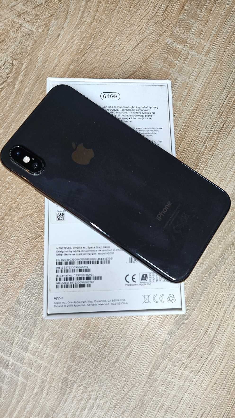 Apple Iphone XS 64GB czarny oryginalny + etui