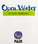 PADI Open Water Diver Manual дайвинг практическое руководство English
