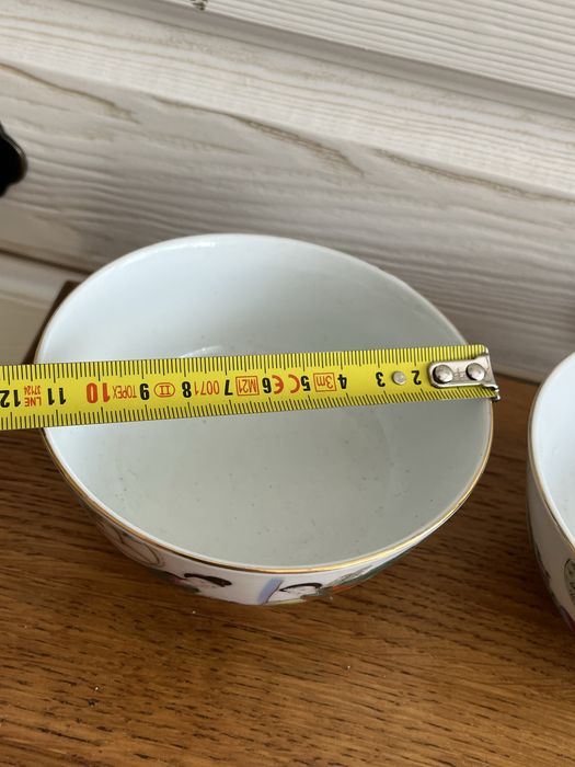 Komplet miseczek chińskich rękodzieło porcelana