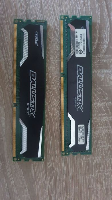 Pamięć RAM Crucial Ballistic Sport 2x4gb 8gb 1600mhz CL9