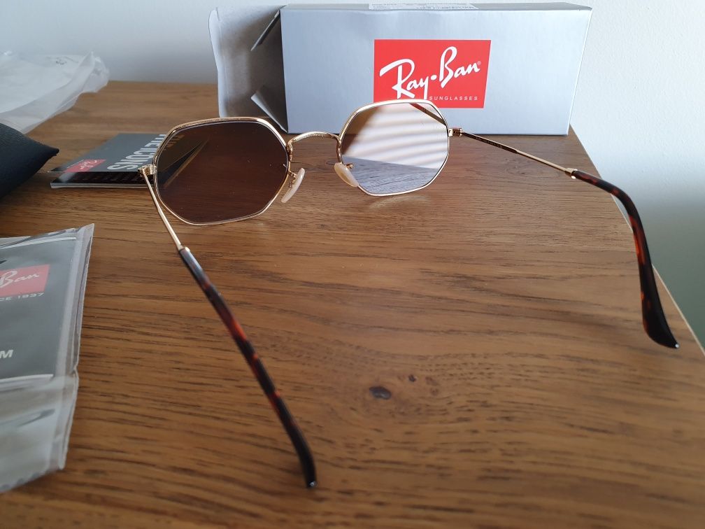 Ray-Ban RB3556N Octagonal Okulary przeciwsłoneczne Oryginał
