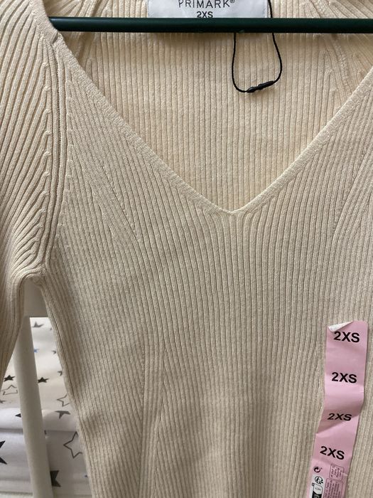 нові гольфики PRIMARK | бежевий + сірий | XS–S–M