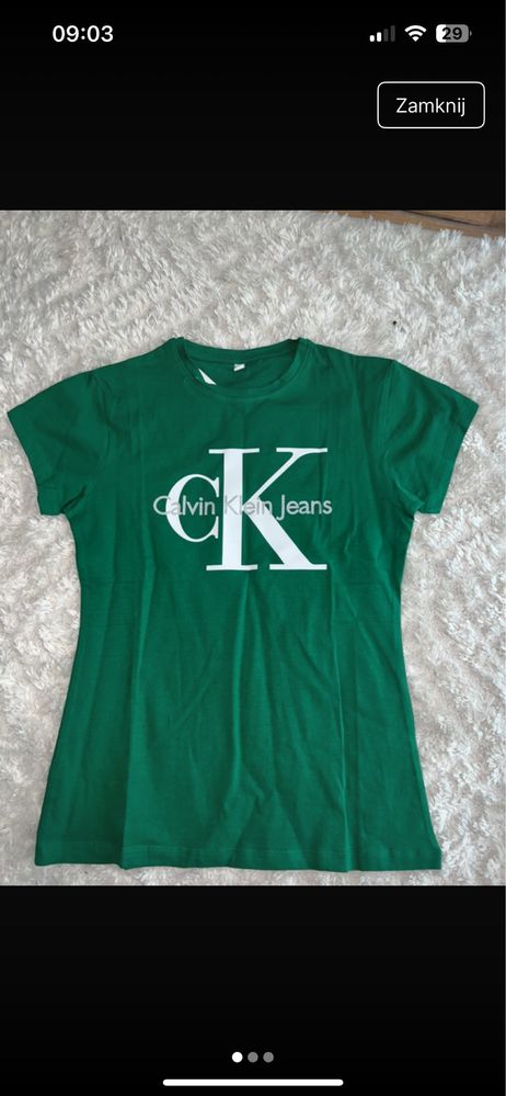 Zielona Koszulka Ck