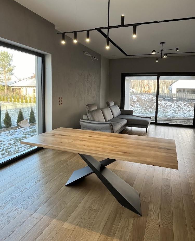 Stol debowy Nowy Design Wnetrze Loft Industrialny Rustic