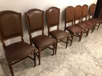 Conjunto de 7 cadeiras de mesa de Sala de Jantar (cor cerejeira)