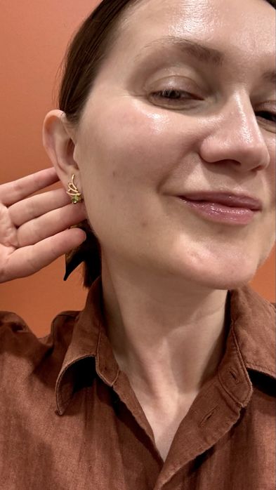 Стильні золоті сережки, 5 гр, шикарні на подарунок