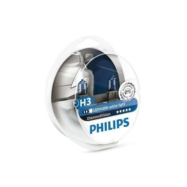 Lâmpadas Brancas PHILIPS Diamond Vision 5000K H1/H3/H4/H7/H11/HB3/HB4