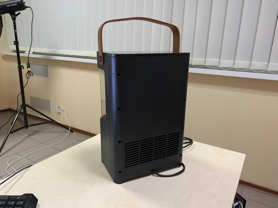 Тепловентилятор керамічний Lesko YNDBL-02 Flame імітація каміна сенсор