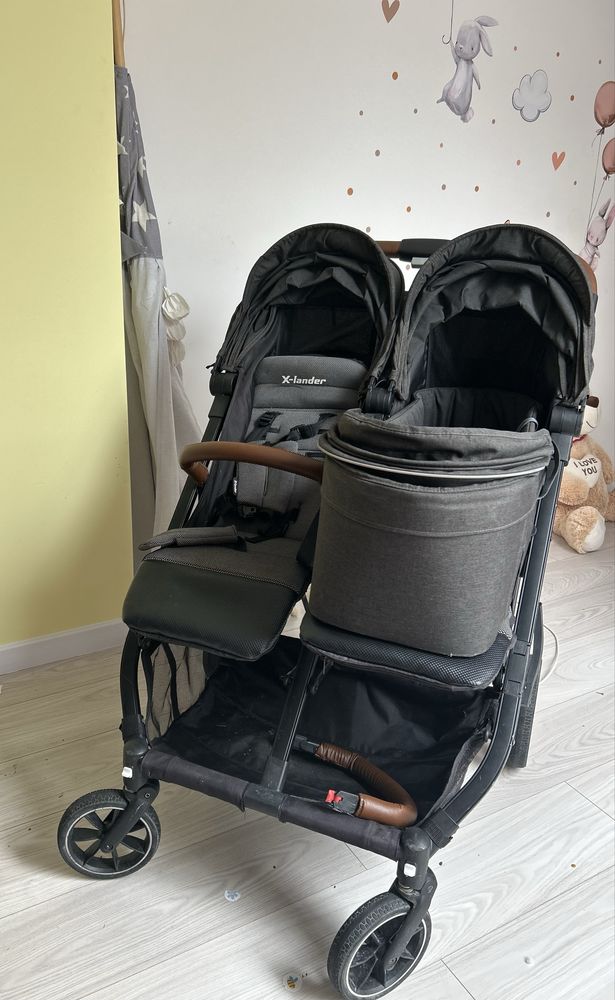 Wozek rok po roku X-lander double spacerówka i gondola