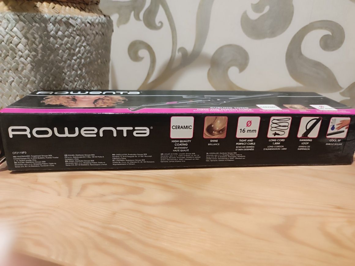 Modelador de cachos da Rowenta - placas em cerâmica
