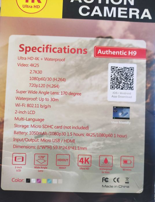 Екшн-камера Action Camera Eken H9 HD 4K