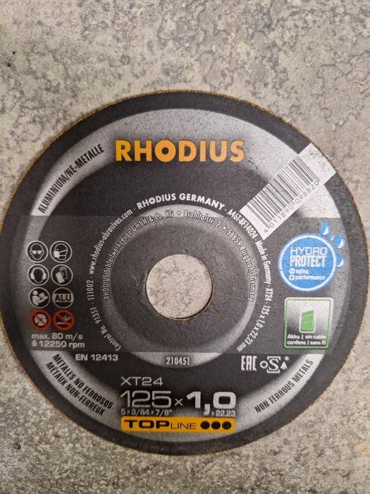 Tarcza do ciecia aluminium 125x 1.0 I 125x 1.5