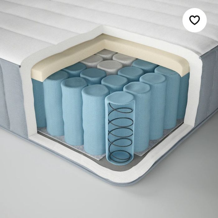 Nowy 1/2 ceny VALEVAG z Ikea materac sprężyny kiesz. gr 24 cm, 80x200