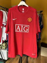 Manchester United nike XL koszulka piłkarska sportowa meczowa 2007/09