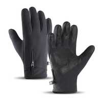 Rękawiczki Zimowe Sportowe do Telefonu (Rozmiar M) - Czarne