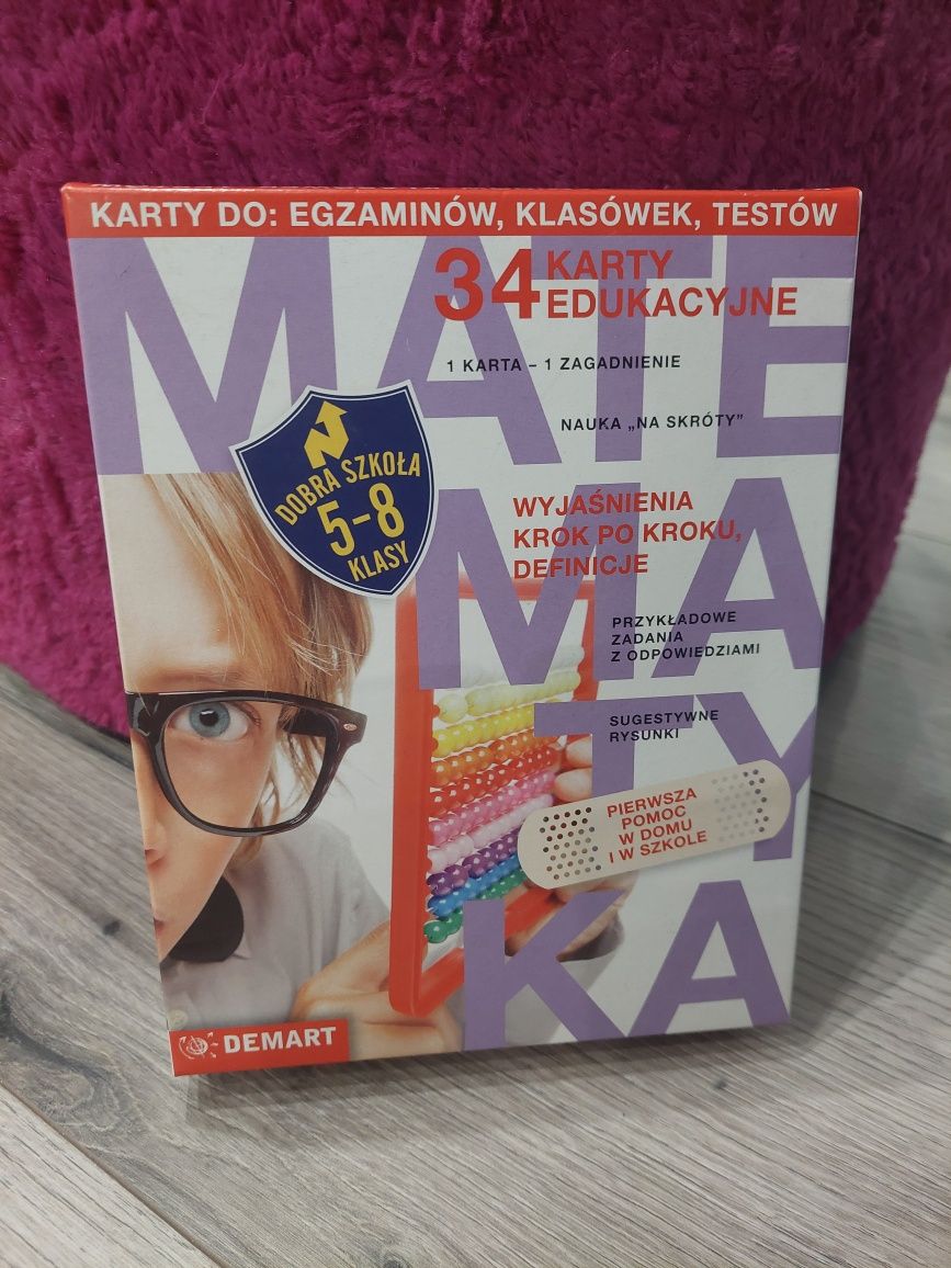 Sprzedam karty edukacyjne-matematyka