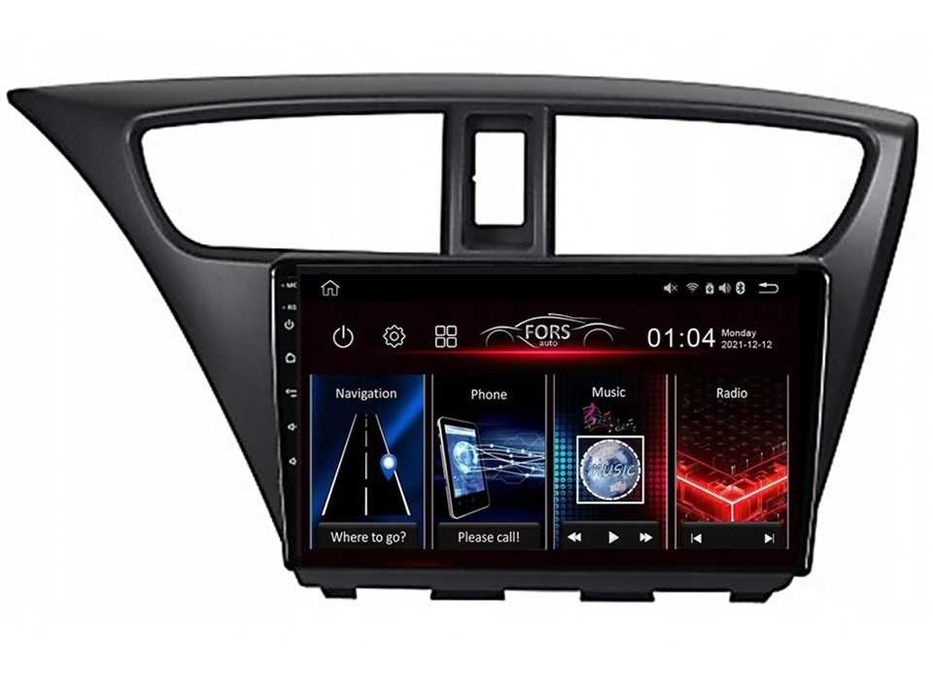 Radio samochodowe Android Honda Civic (9", LHD, European Version)2012+