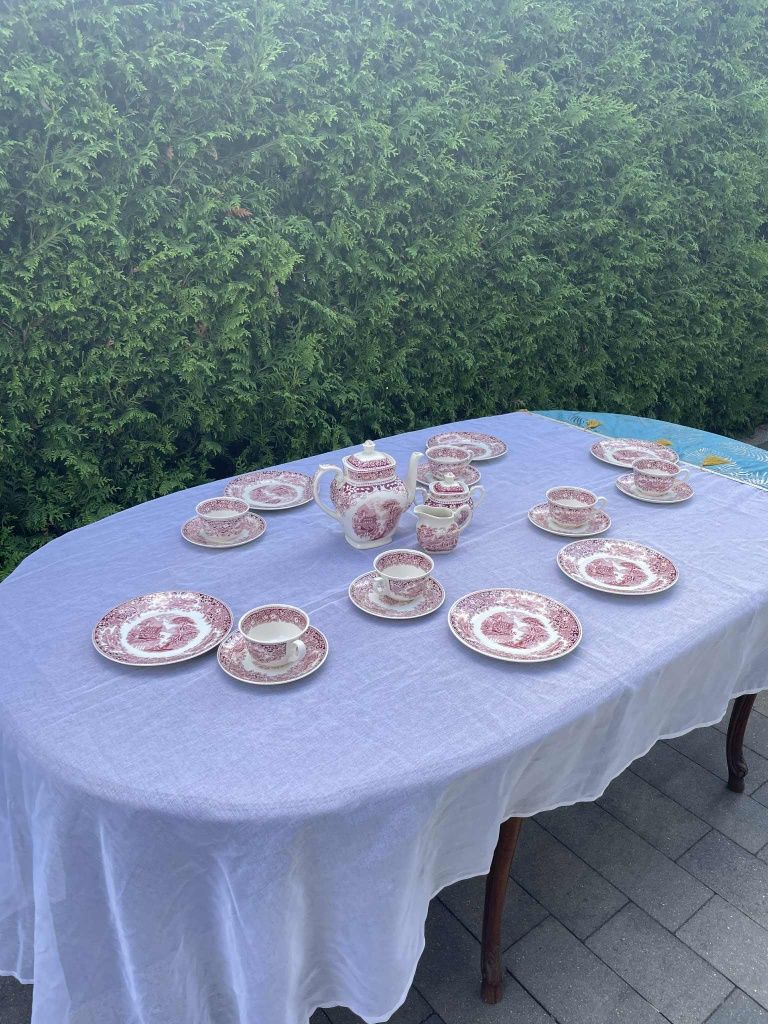 Zestaw kawowy porcelana angielska serwis dla 6 osób CASTIILO