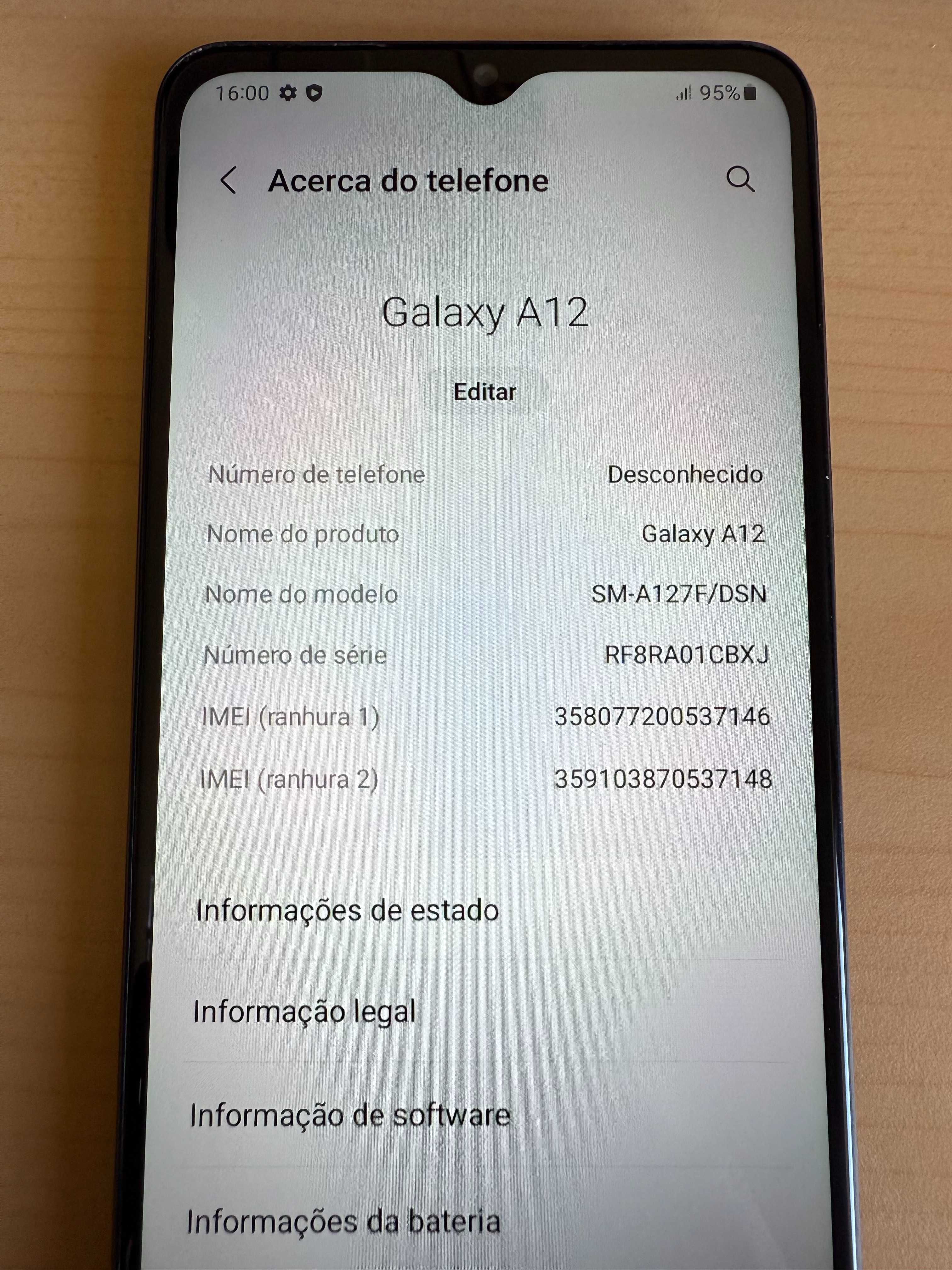 Samsung A12 - 128GB - Pouco usado