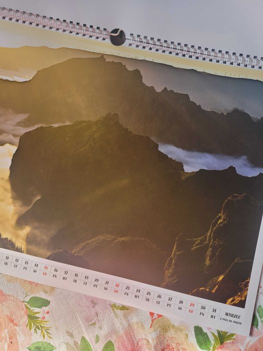 Kalendarz ścienny A3 2026 GÓRY KRAJOBRAZY autorskie zdjęcia