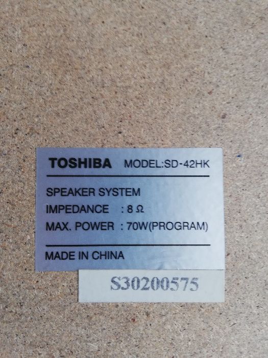 Głośniki Toshiba SD 42 HK