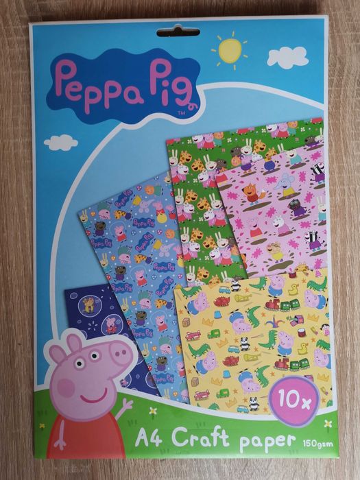 Papier do prac kreatywnych świnka Peppa - 10 arkuszy