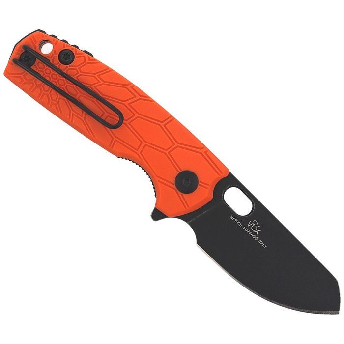 Nóż składany Fox Baby Core FRN Orange, Black Stonewashed N690 by Jespe