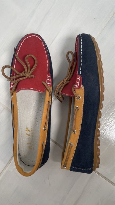 Шкіряні нові мокасини натуральна замша кросівки туфлі анатомічні