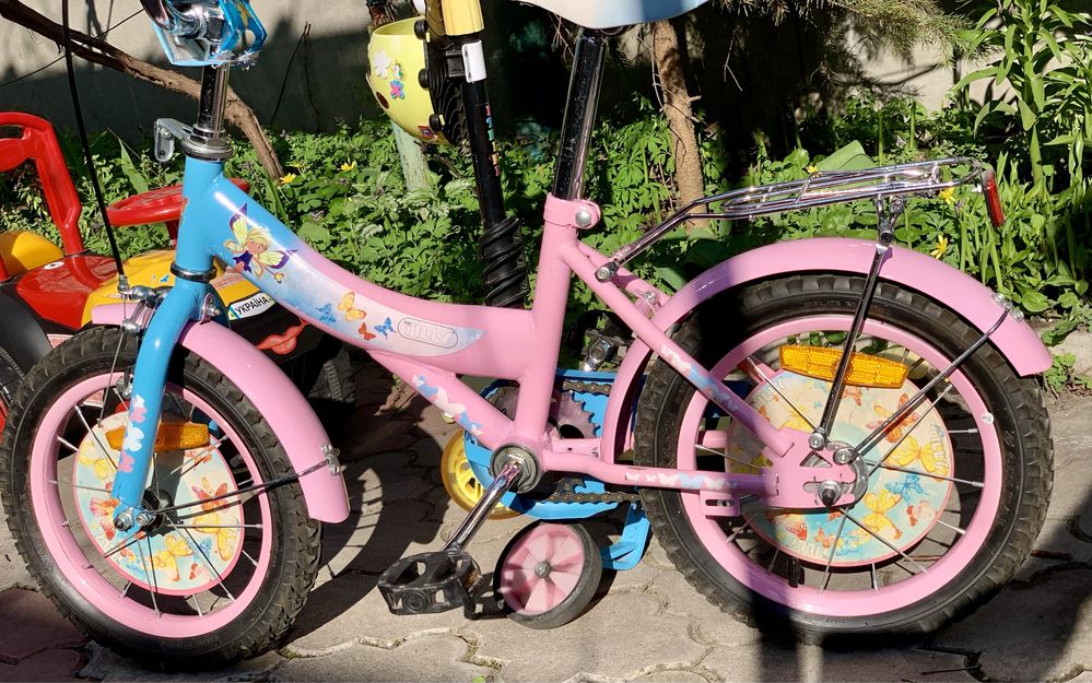 Детский велосипед для девочек (от 4-х до 8-ми лет)