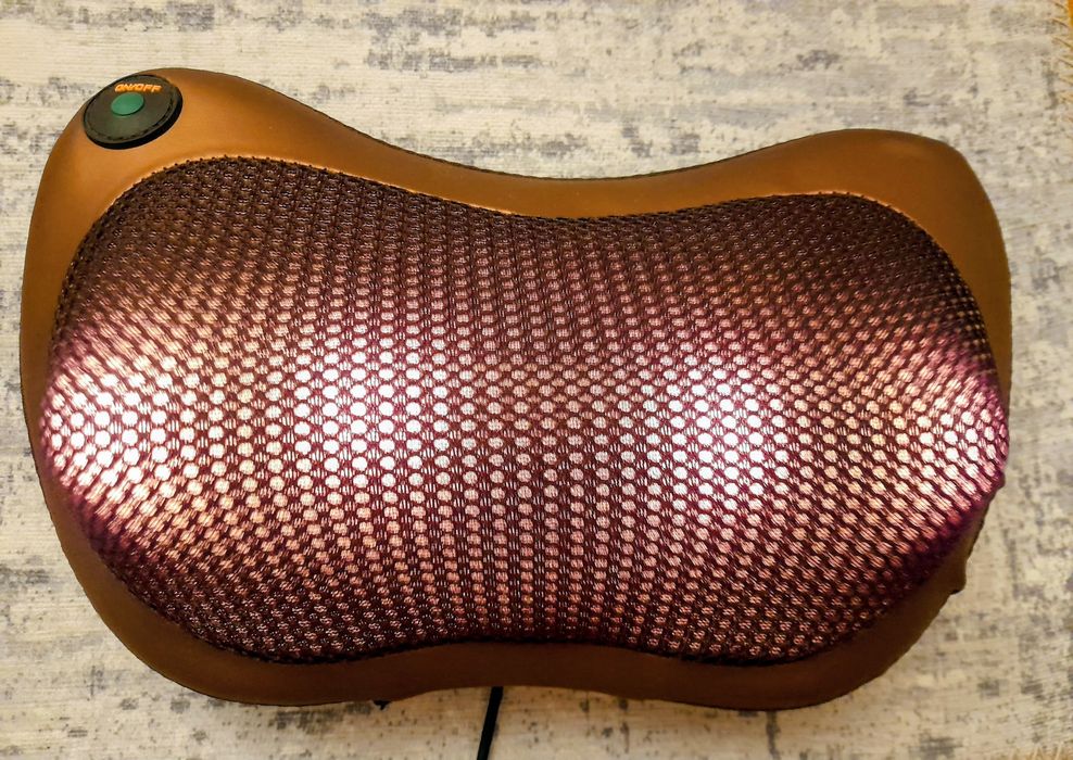 Almofada de massagem com infravermelhos, função de calor e movimentos