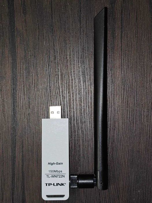 WiFi USB адаптер TP-LINK TL-WN722N V1.0 первая ревизия + антенна 10dBi