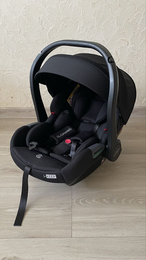 Автокрісло дитяче El Camino i-KEEP ME 1186 Melange Jet Black
