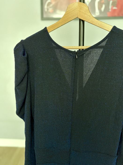 Sukienka niebieska brokatowa