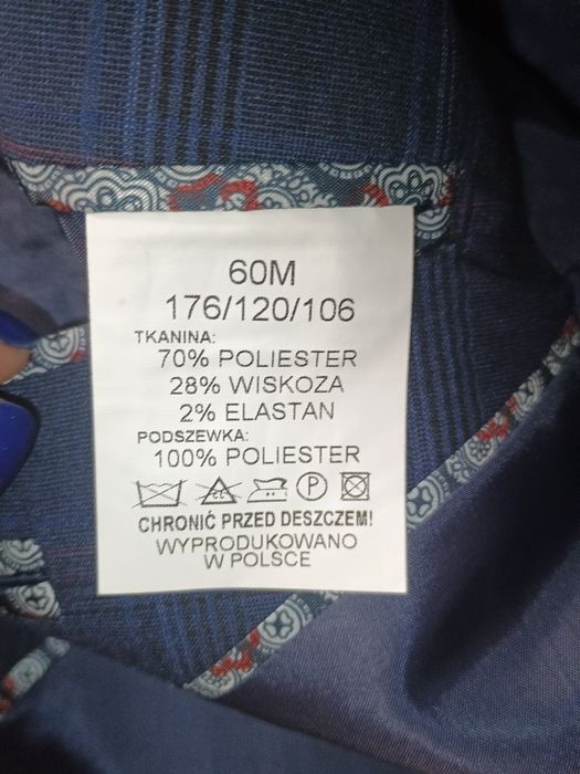 Garnitur męski granatowy