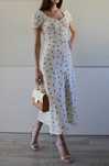 H&M kremowa sukienka kwiatki house of cb french girl style 36 S