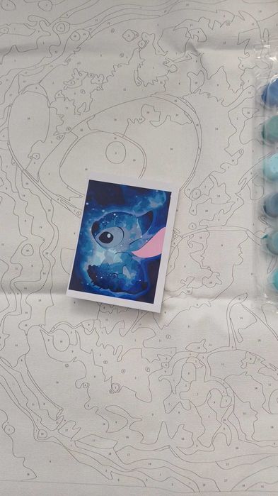 Malowanie po numerach, obraz do malowania Stich