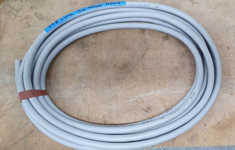 Przewód kabel 7x6 linka 9,90 mb