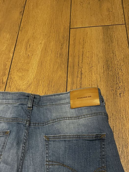 Niebieskie dżinsy skinny jeansy męskie