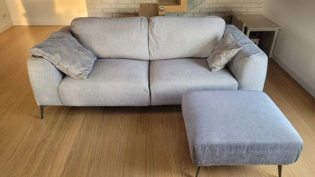 Sofa 3 osobowa Etap Sofa Calvaro + hocker + 2 poduszki