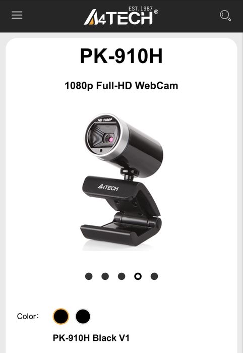 Web camera, веб камера нова A4Tech