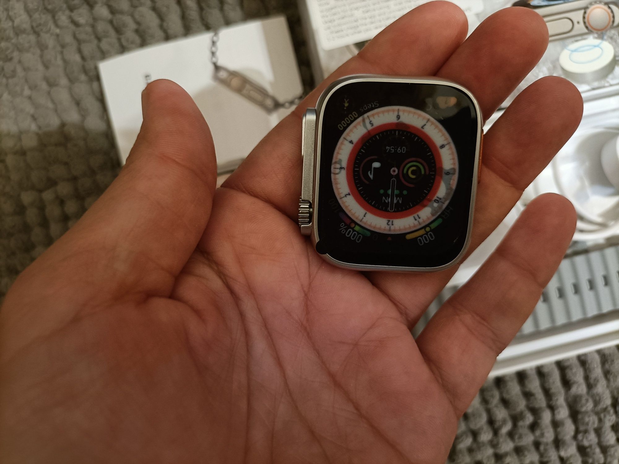 Smartwatch c800 ultra cinza