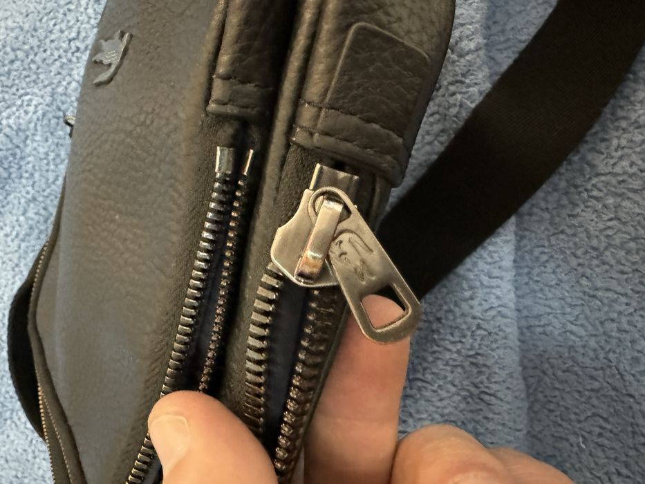 Чоловіча сумка lacoste, шкіряна, оригінал