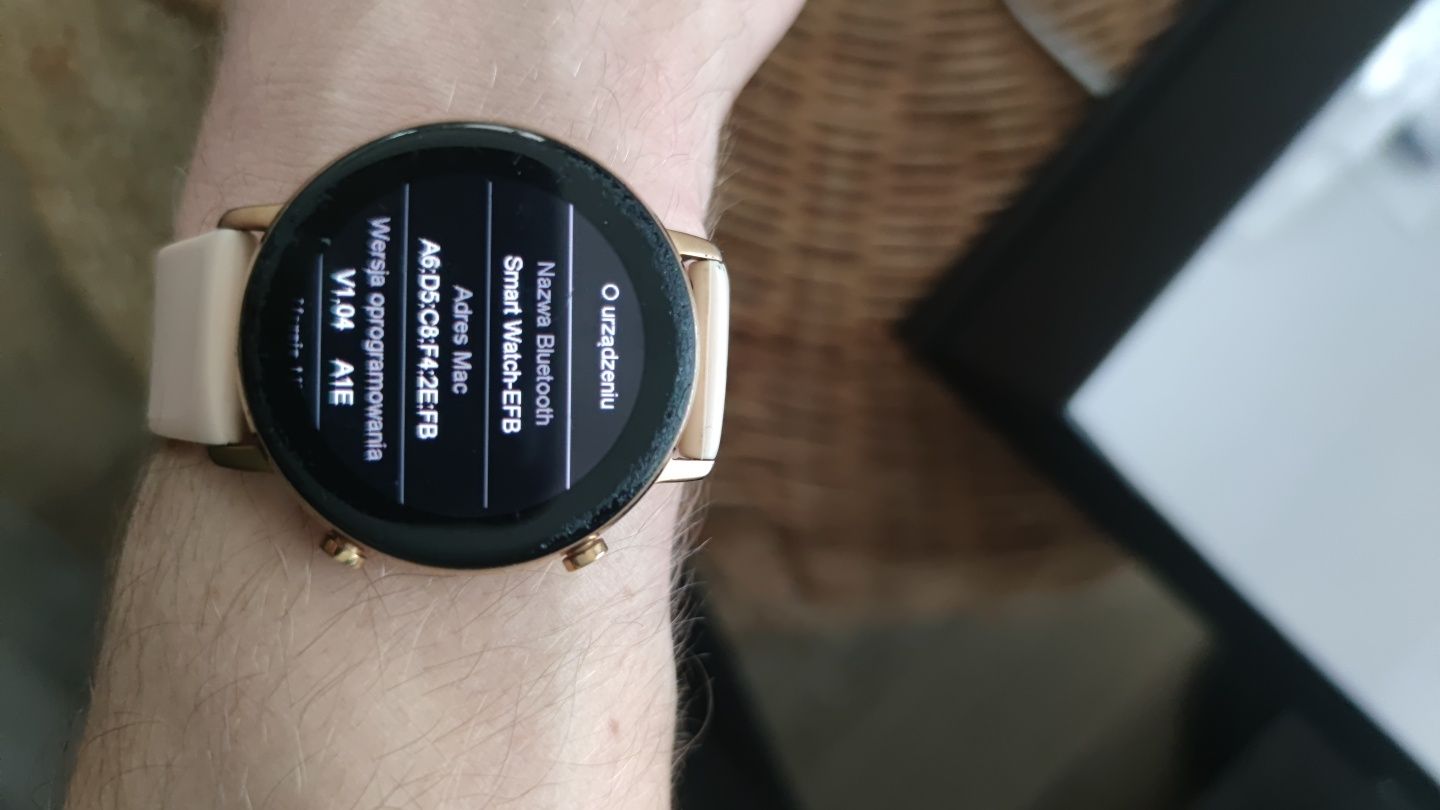 Smartwatch damski zaxter ZT96 złoty 2 PASKI