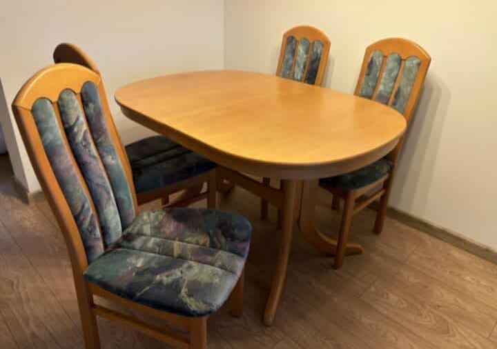 Krzesła bukowe tapicerowane Krzesła do sypialni salonu komplet 4 szt