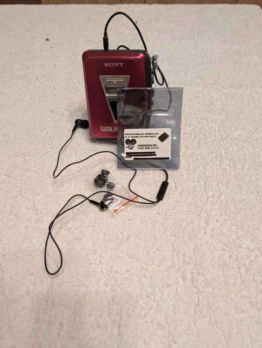 Walkman Sony WM-EX170 czerwony
